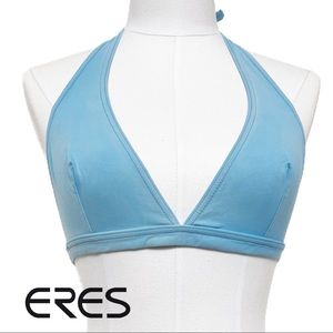 Eres Womens SZ 12 Triangle Bikini Halter Top Blue, Eres Beachwear
